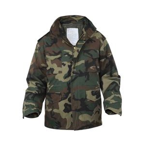Woodland camouflage field jacket